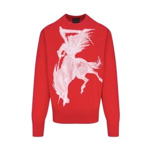 Givenchy Reaper Printed Crewneck | Men’s Size L | Red | 100% Cotton | Used